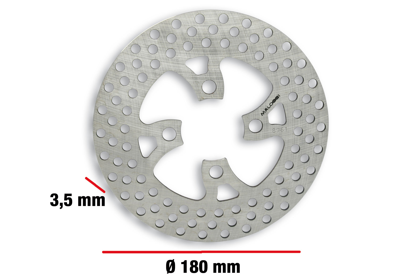 Malossi Brake Disc BRAKE POWER DISC External diameter 180-thickness 3.5 mm Yamaha SPY 50 2T